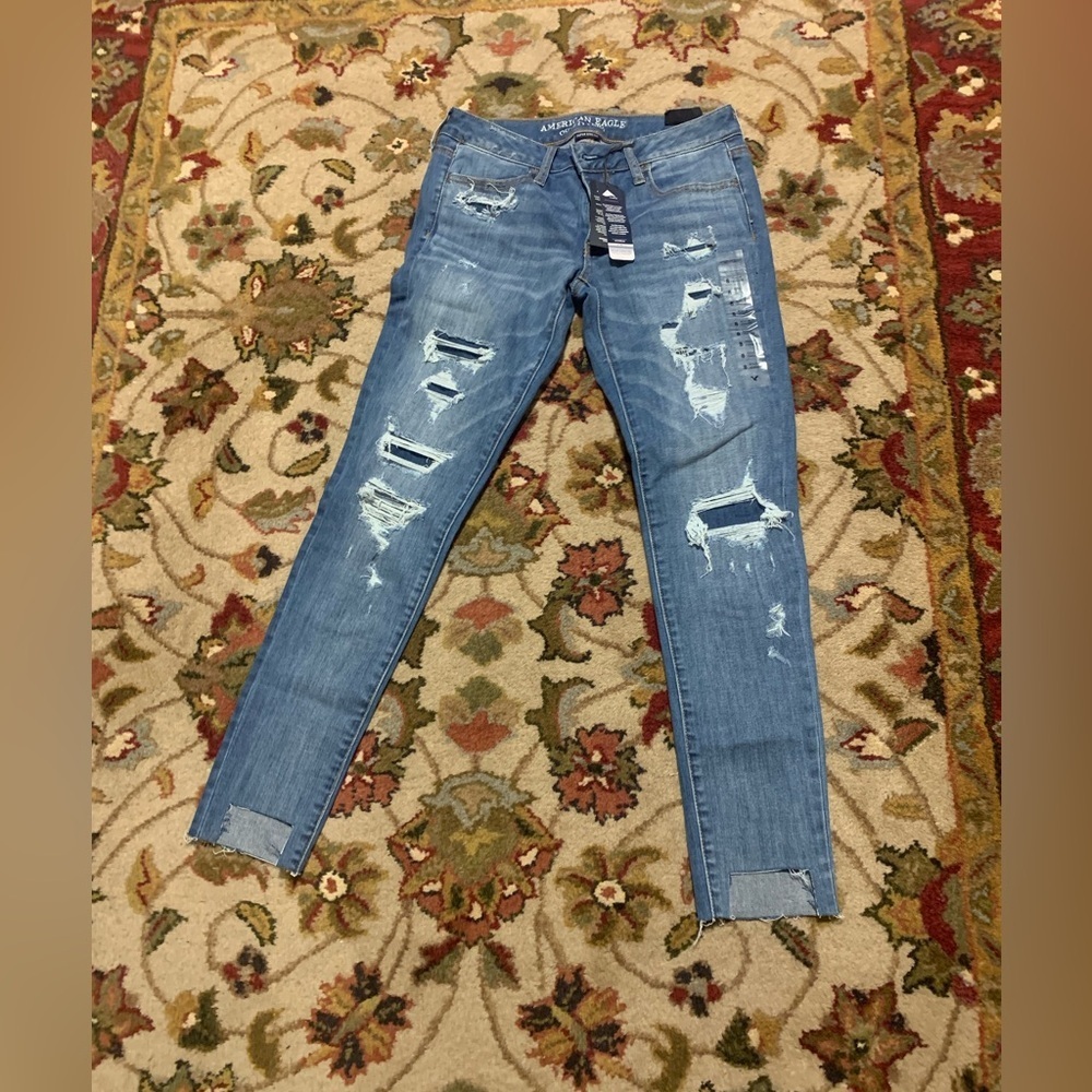 American Eagle Super Stretch Low Jeggings Women's Size 8 New with Tags